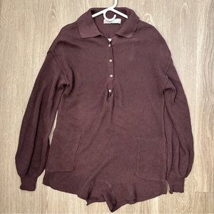 Free People Picnic Sweater Romper NEW without tags
